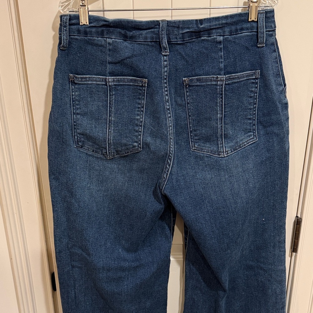 Kut From The Kloth Meg Wide Leg Cropped Denim Jeans - Picture 4 of 6